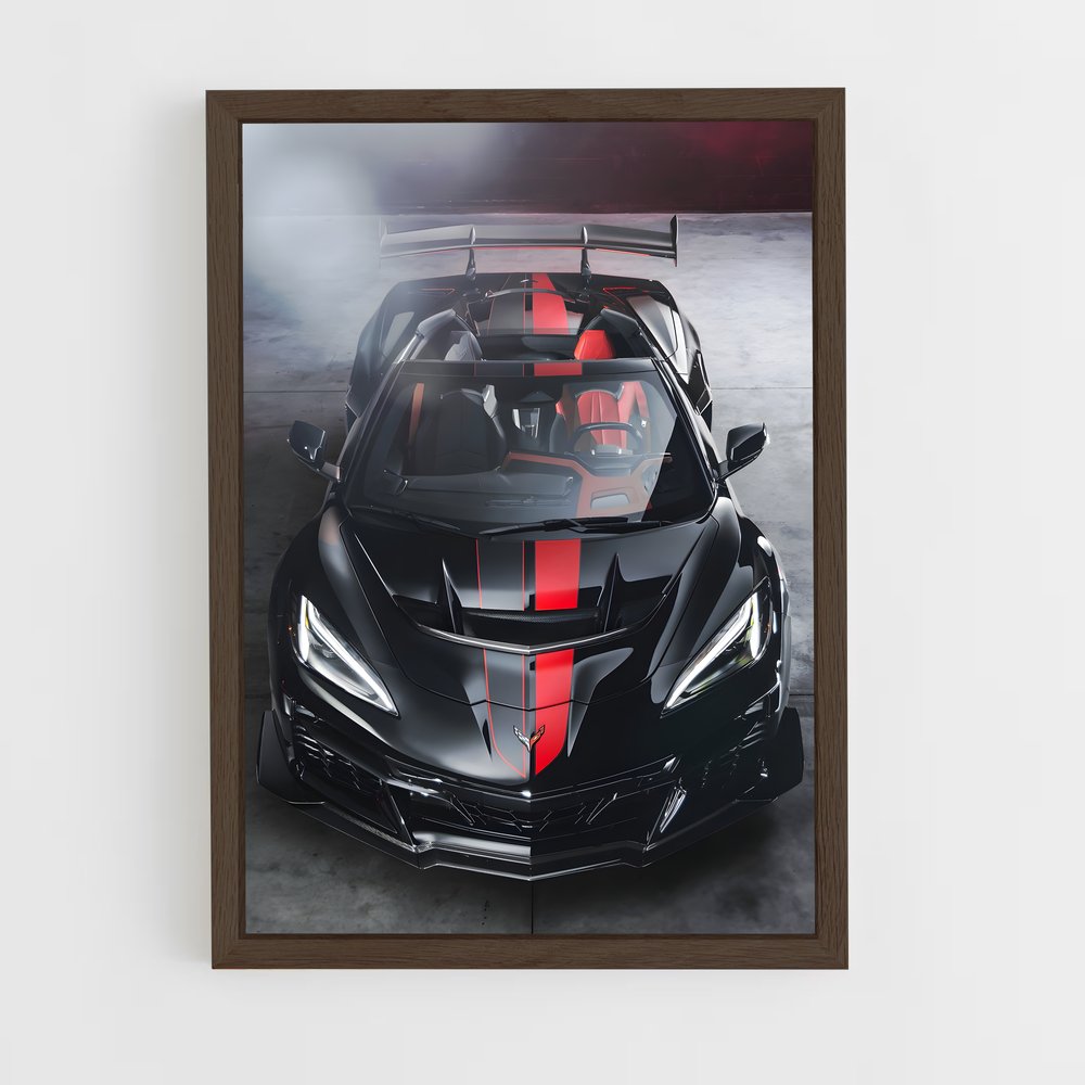 Poster Corvette Vitesse bande – affiche Chevrolet (vue 5)